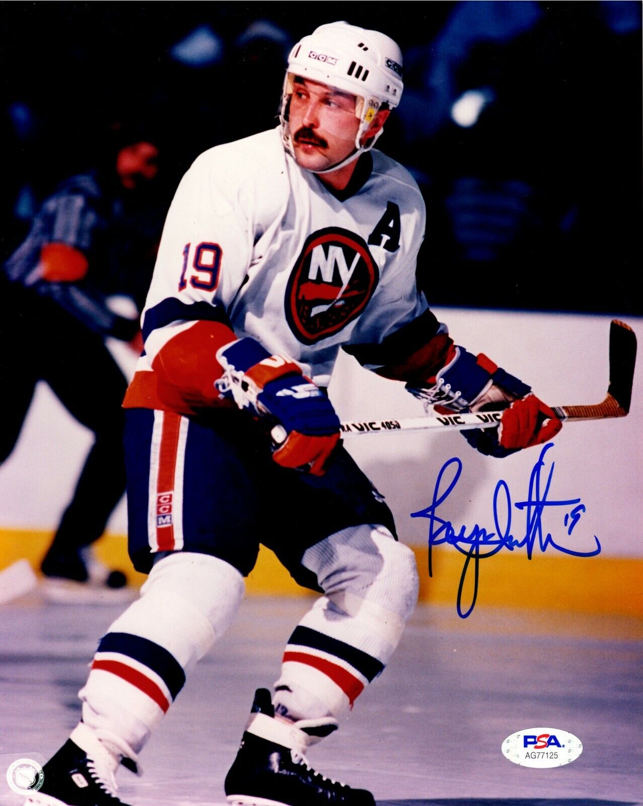 Bryan Trottier autographed signed 8x10 Photo Poster painting NHL New York Islanders PSA COA