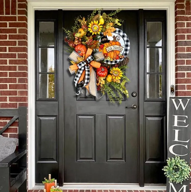 Thanksgiving Wreath Pumpkin Wreath