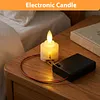Flameless LED Tea Lights Candles with Battery Box Realistic Flame Effect LED Candles for Fireplace Mantel Dinner Wedding Party (2Pcs)