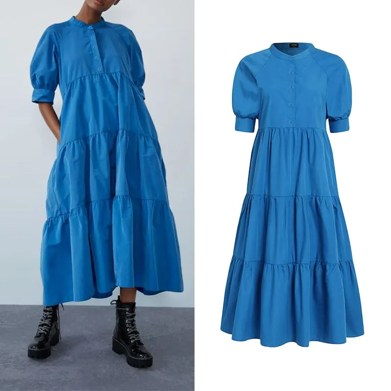 Women's Summer Sundress Elegant Dress Beach Vintage Swing Party Long Dress 2022 VONDA Bohemian Vestidos  Casual Robe