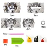 Peinture au diamant kits de boîte de mouchoirs kit d’artisanat décoratif en strass (husky)