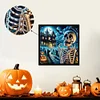 5D DIY teilweise speziell geformter Bohrer Halloween Skelett Diamantmalerei 30x30cm