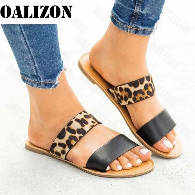 Fashion 2021 Summer New Women's Slippers Flip Flops Female Slides Beach Shoes Women Open Toe Flats Sandals Slippers Shoes Femme