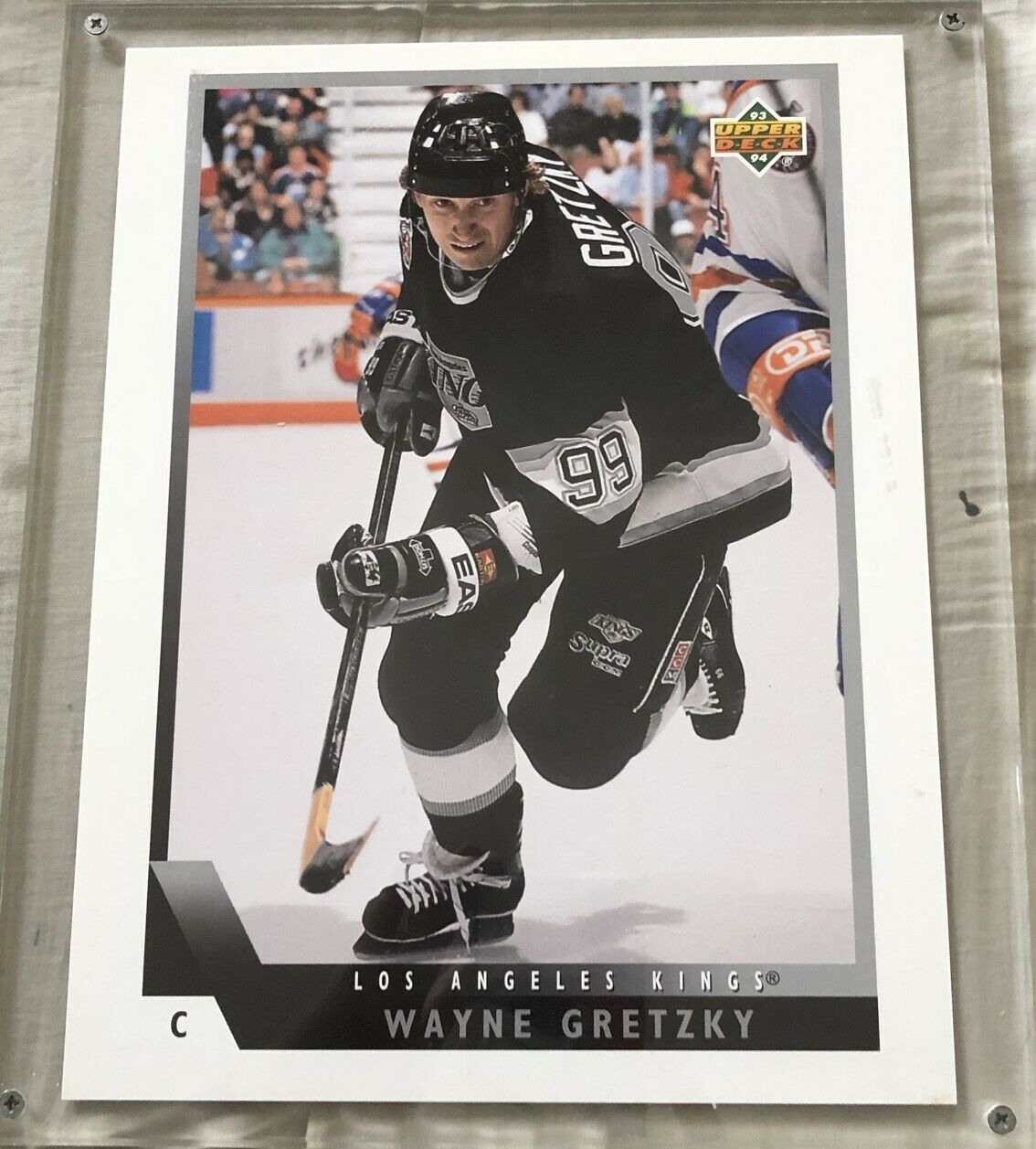 Wayne Gretzky Los Angeles Kings 1994 Upper Deck UDA blowup Photo Poster painting card #0083/2500