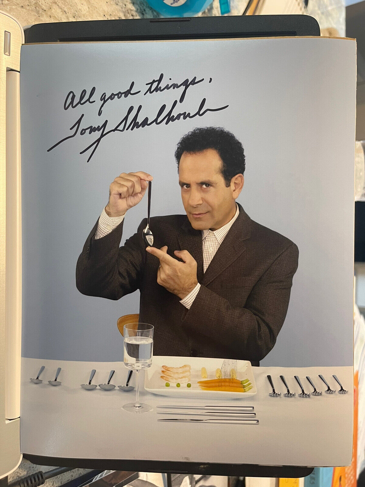 Tony Shalhoub autographed signed 8x10 Photo Poster painting Beckett BAS Monk Wings The Siege D2