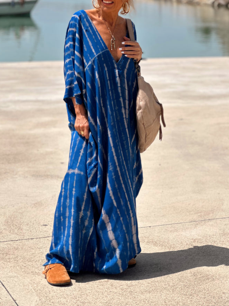 Tie Dye Kaftan Maxidress