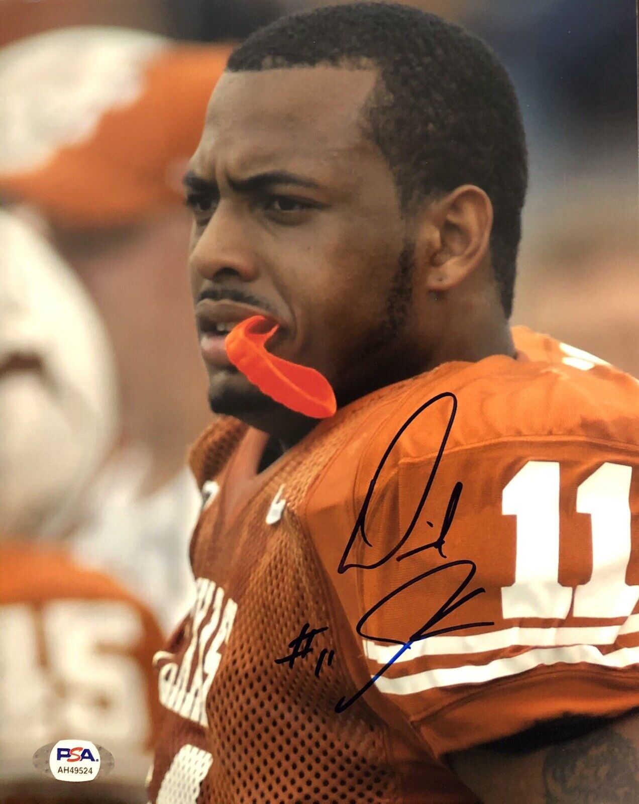 Derrick Johnson Signed Autographed Texas Longhorns 8x10 Photo Poster painting Psa/Dna