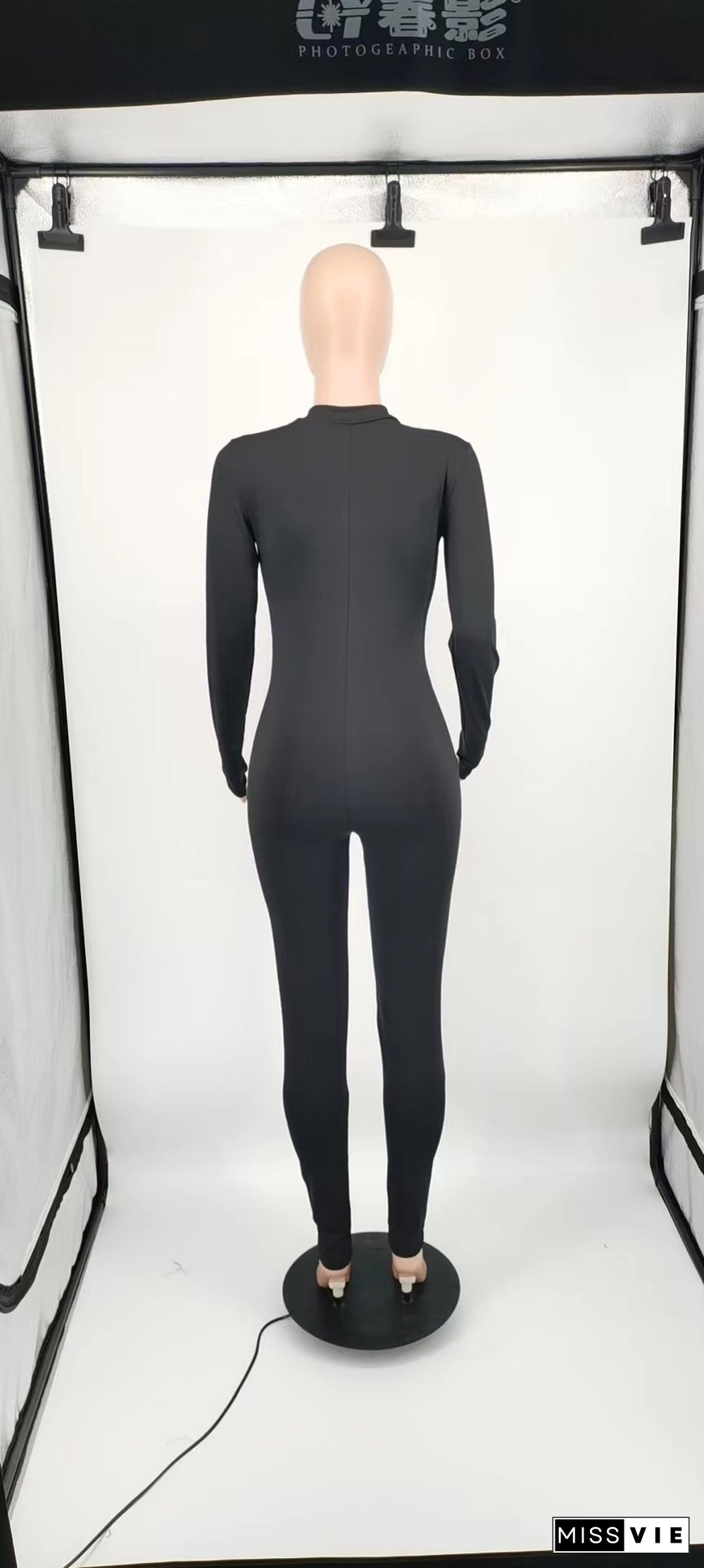 Activewear Long Sleeve Bodycon One Piece Jumpsuit