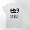 I Just Want To Watch K-Drama Printed Men's Short Sleeves T-Shirt