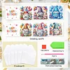 6Pcs Diamond Painting Birthday Gnome Diamond Painting Greeting Card for Adults Beginners