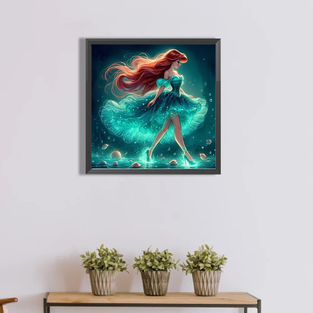 Diamond Painting - Full Round Drill - Princess Ariel(Canvas|40*40cm)