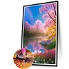 Diamond Painting-DIY Full Round Drill Mountains Fields Flowers(40*60CM)