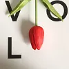 Single Head Mini Tulip PU Texture Artificial Flower 