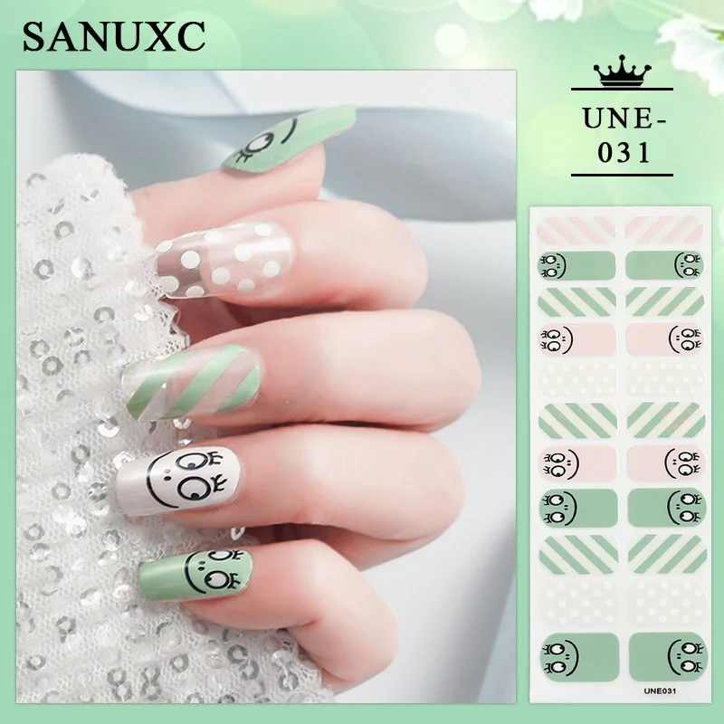 Churchf 22 Tips Shiny Nail Polish Stickers Wholesale Nail Art Decoration Decals Fashion Nail Stickers for Woment Manicure Gifts-Nail Inspo-Outfit Ideas