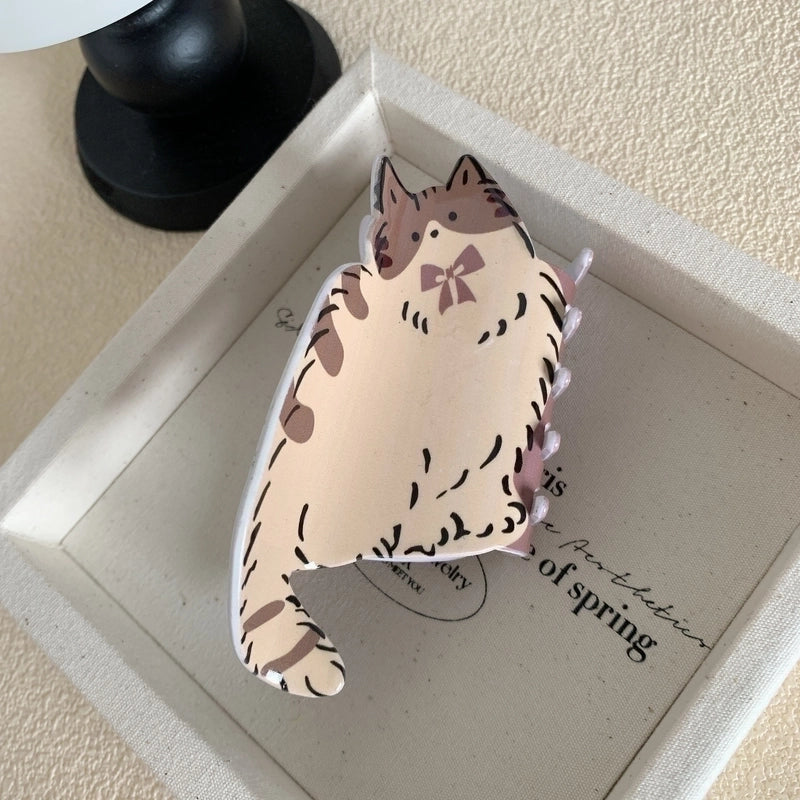 Women’s Cute Dog Cat Arylic Hair Claws