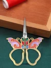 Vintage Embroidery Scissors with Rhinestones Butterfly Shape Needlework Scissors