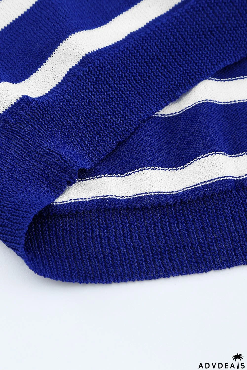 Striped V Neck Sweater
