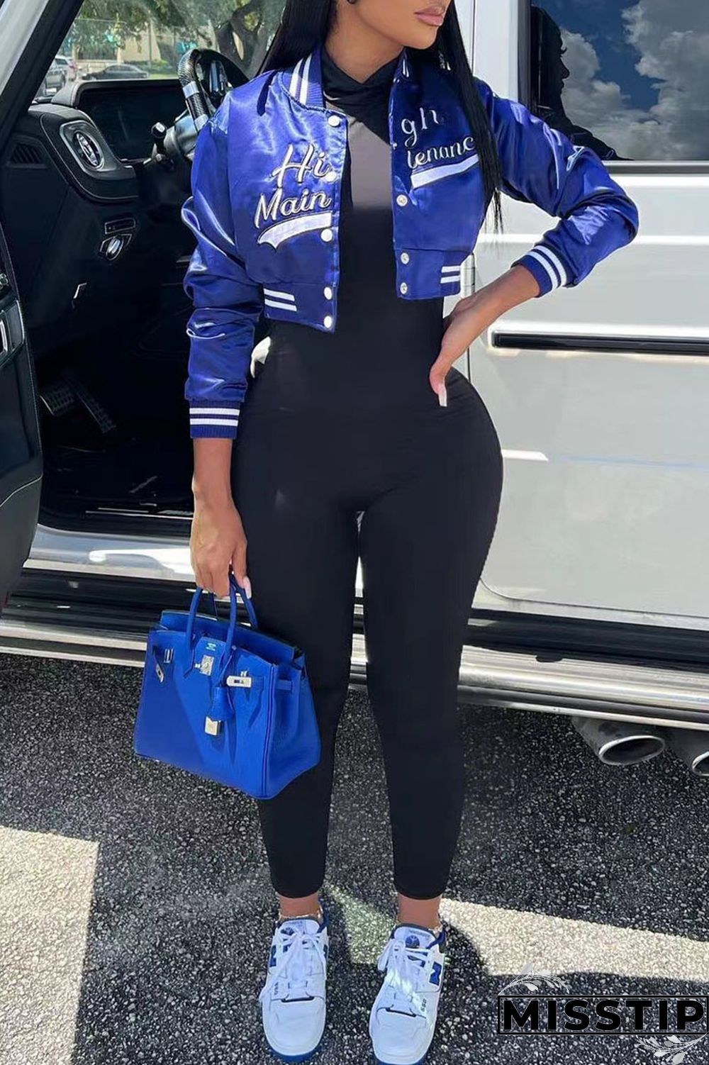 Green Casual Street Embroidered Patchwork Buckle Cardigan Collar Outerwear