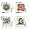 4pcs Diamond Painting -DIY Round Drill Mmandala Bouquet