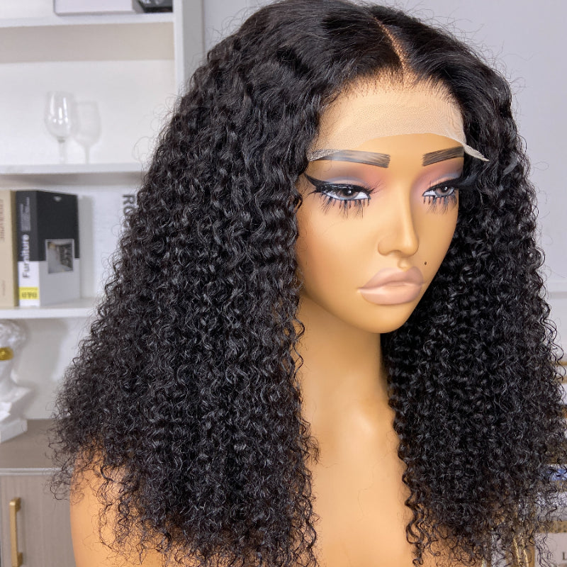 ReadytoGo Full Frontal Lace Glueless Middle Part Kinky Curly 16''