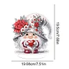 DIY Rose Gnome Acrylic Diamond Painting Single-Sided Desktop Ornaments