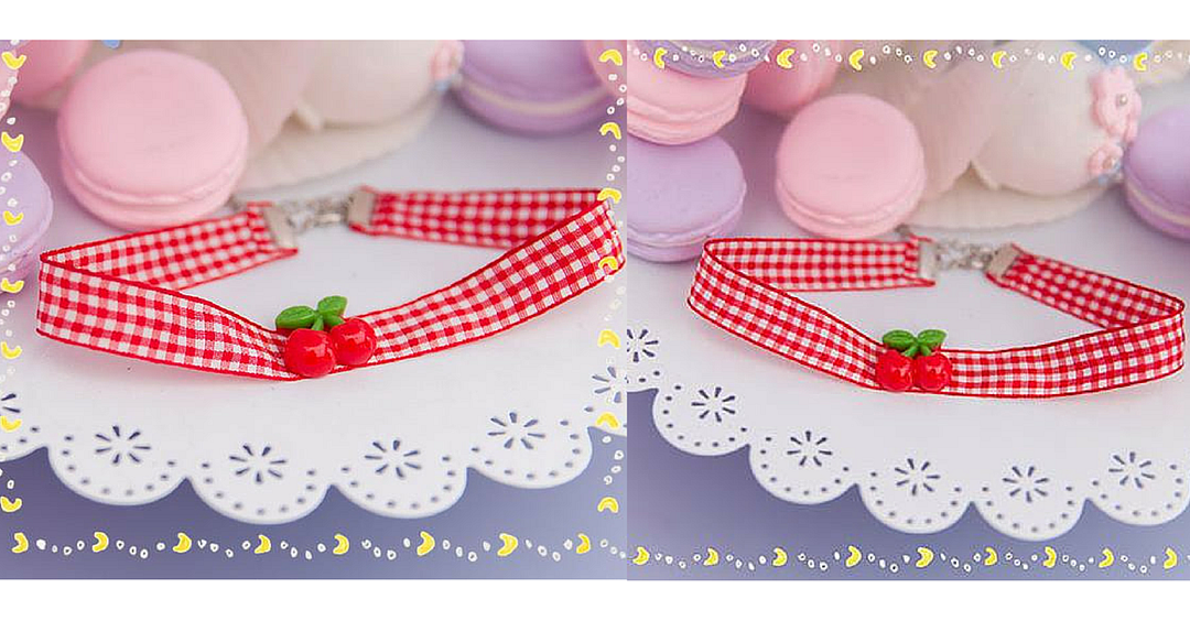 Cherry Ribbon Choker SP153787