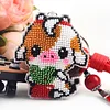 Bead Embroidery - Cow Beaded Counted Cross Stitch Keyring