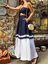 Hawaii Style Bandeau Two-Piece Suits