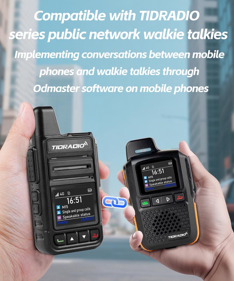 Product Introduction of TIDRADIO TD-M15 Global POC Radio with 1 Year SIM Card Walkie Talkie Long Range 4G Network 2 Way Radio 5000 KM for Hiking and Camping 3000mAh Battery Clear Audio 4G Signal 18