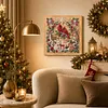 (20x20cm)Forest Xmas Critters DIY Pearl Painting Art With Inner Wooden Framed Kit