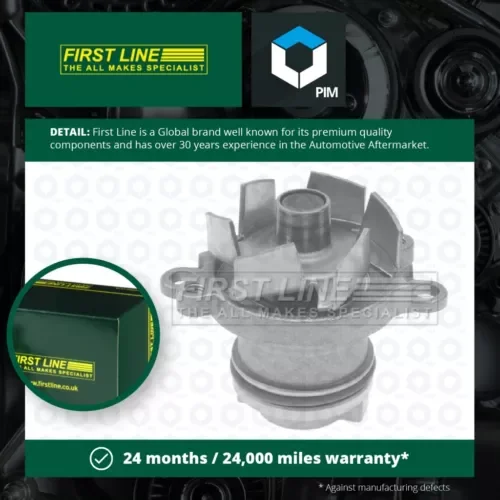 Water Pump fits ALFA ROMEO MITO 955 9 11 to 18 Coolant Firstline 55225394 New Parts