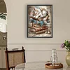 Book Cat - Full Round Drill Diamond Painting