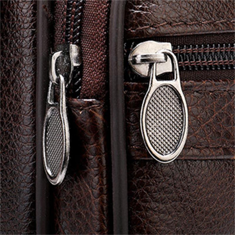 Men's Leather Contrast Design Folded Wallet