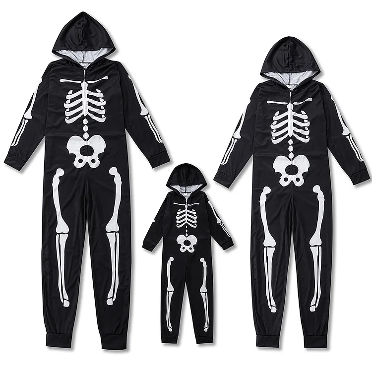 Celebrate Halloween Skull Suit Family Matching Halloween Pajamas Set