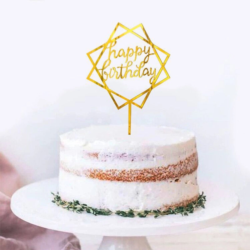 Letter Arylic Party Cake Decorating Supplies