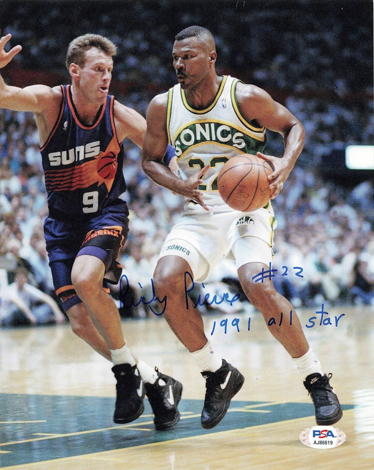 RICKY PIERCE signed 8x10 Photo Poster painting PSA/DNA Seattle SuperSonics Autographed