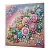 Framed Diamond Painting - Special Shaped - Flowers (25x25cm)