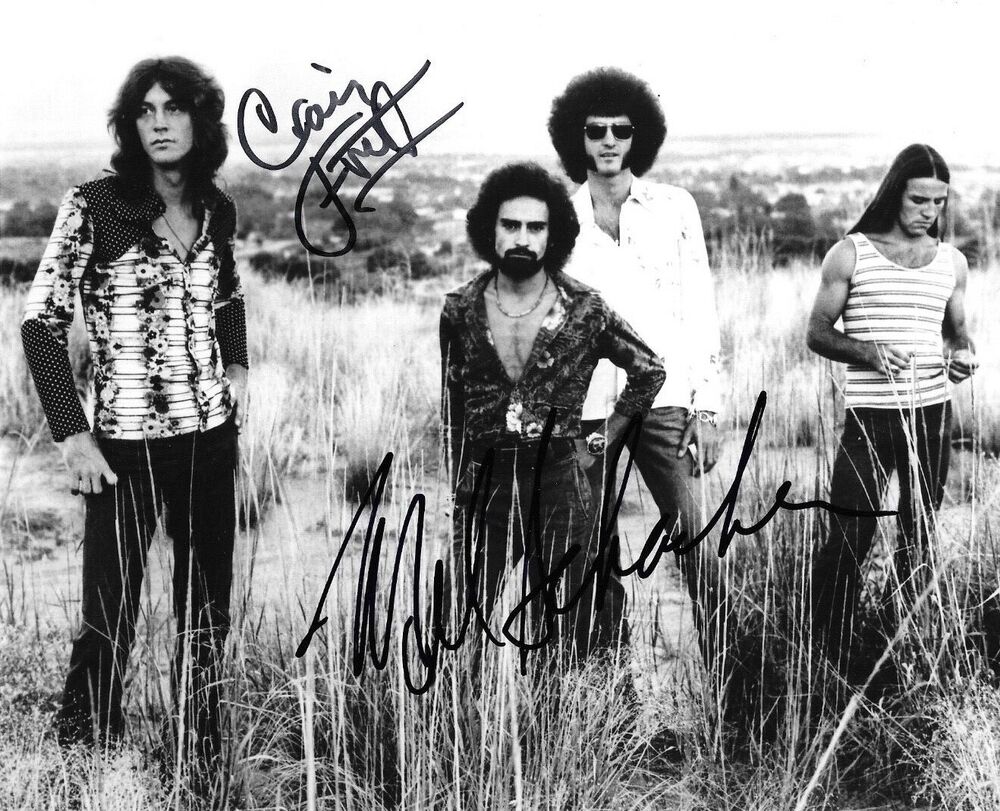 * MEL SCHACHER & CRAIG FROST * signed 8x10 Photo Poster painting * GRAND FUNK RAILROAD * 3