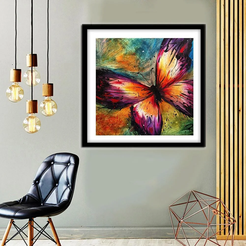 Diamond Painting - Full Round Drill - Butterfly(30*30cm)