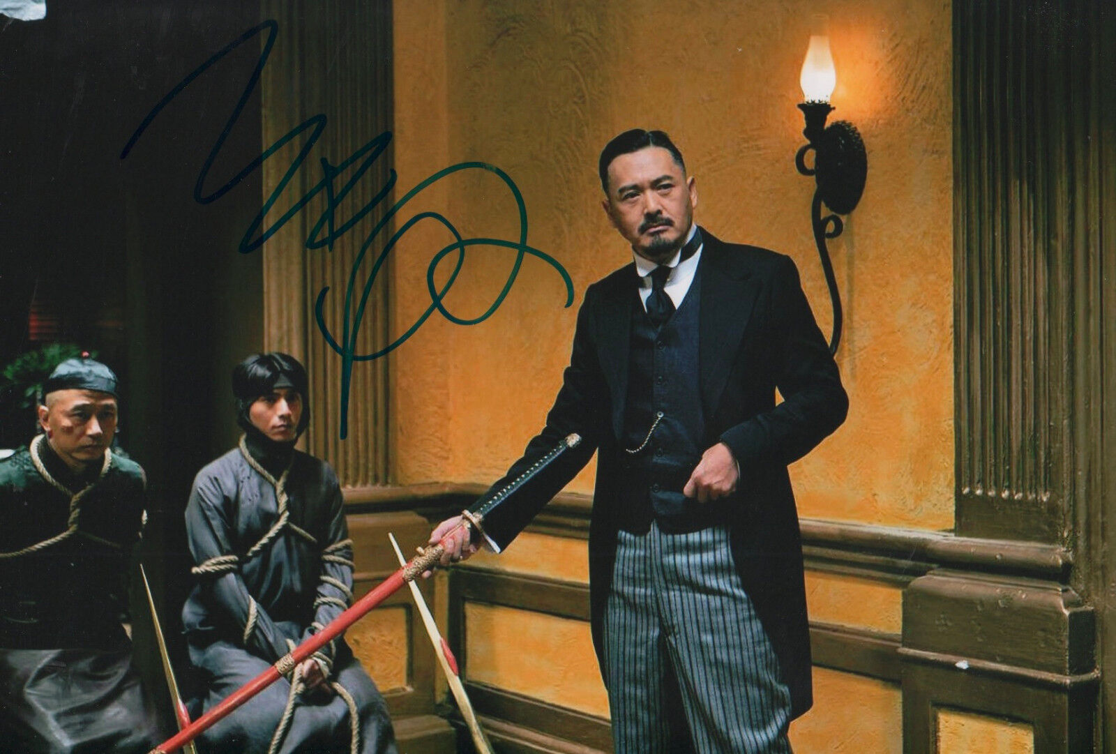 Jiang Wen signed 8x12 inch Photo Poster painting autograph