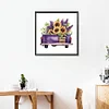 Diamond Painting -DIY Full Square Drill Purple Truck (35*35CM)