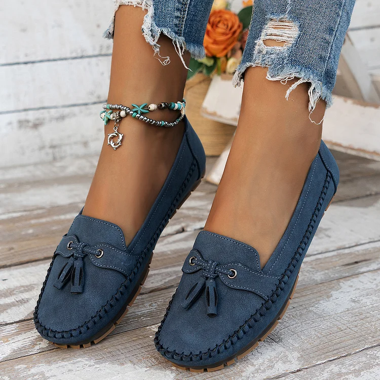 Women's Vintage Bow Loafers  Stunahome.com