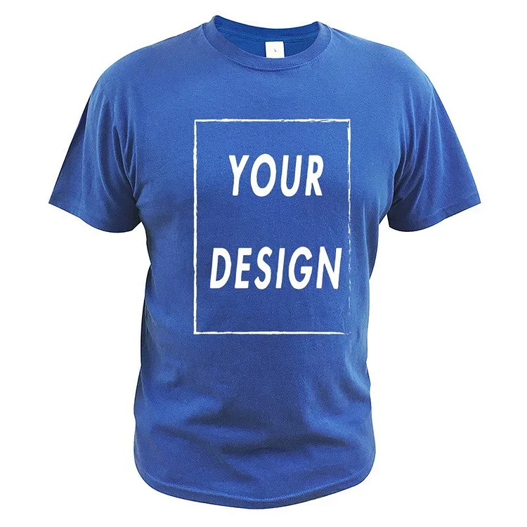 Custom Photo Logo Text T-shirts 3D Printing Men's Short Sleeved Tops at Hiphopee