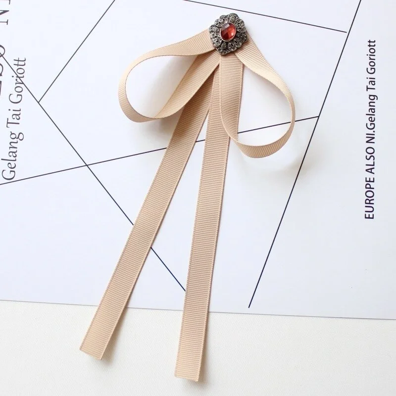 Hand-made Bow Tie Ladies Unisex Banking Stewardess Student Performs Career Korean White Shirt Black Bowtie Classic Trendy Gifts