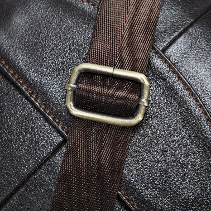 Casual Soft Leather Flip Zipper Shoulder Bag Crossbody Packs