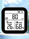 3-in-1 Portable Carbon Monoxide Detector Temp Humidity Detector for RV Travel