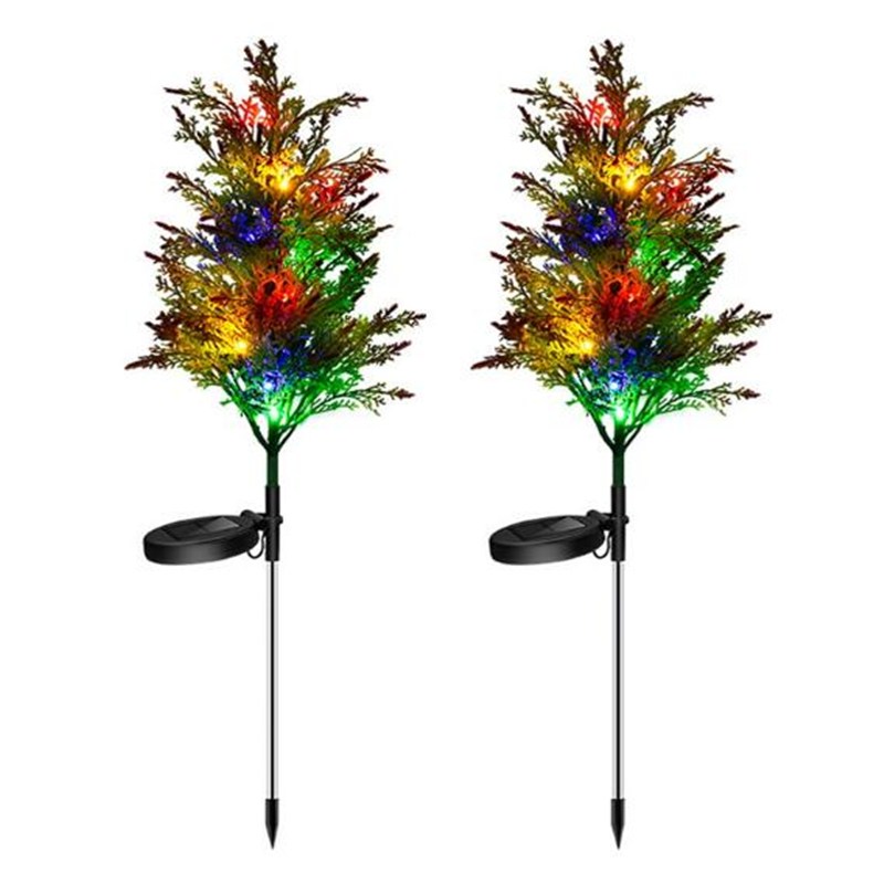 

2x Solar Tree Shaped Light Christmas Decoration for Outdoor Yard Home, 501 Original