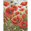 Champs de coquelicots - peinture diamant perceuse ronde - 40*50cm