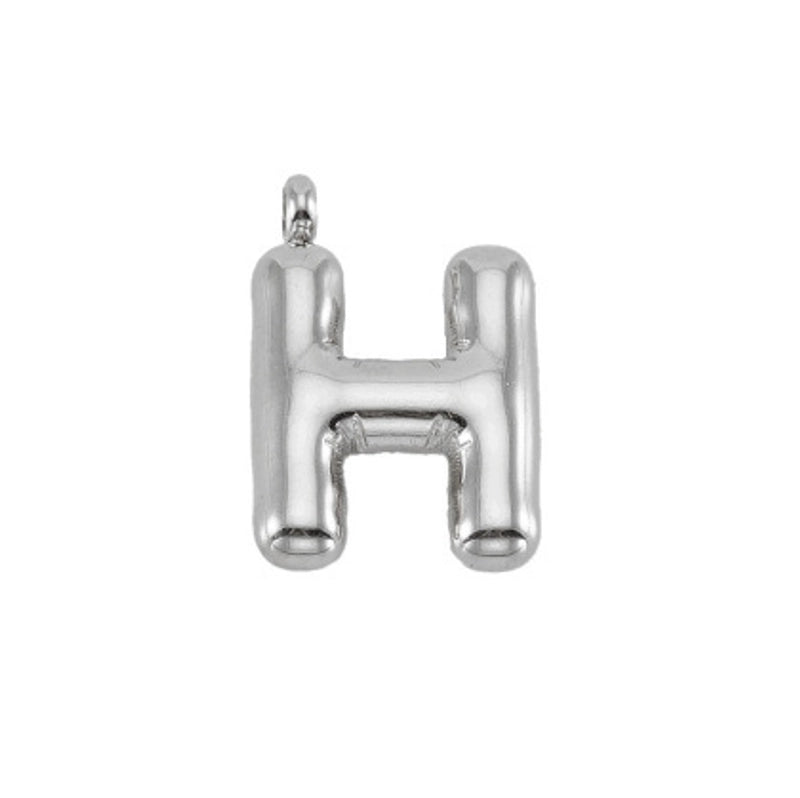 2 Pieces 24mm 304 Stainless Steel Letter Pendant Chain