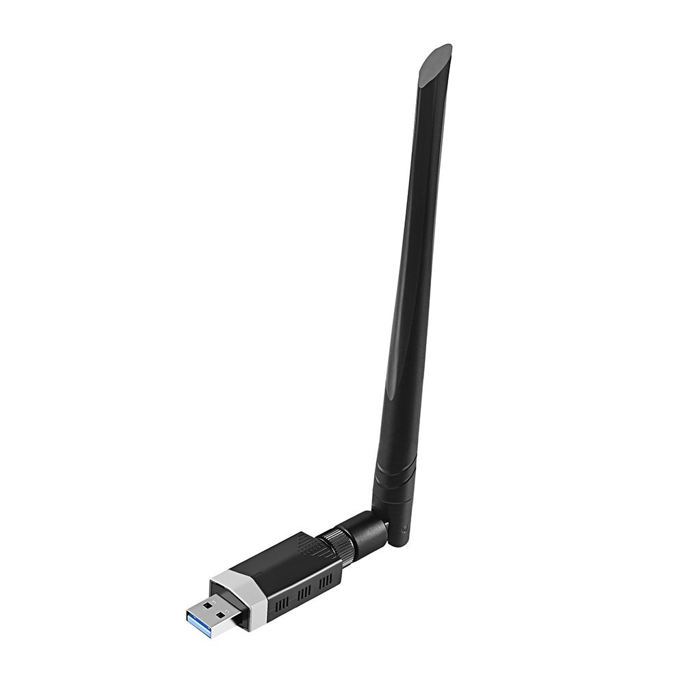 

1300M 2.4+5.8GHz WiFi Dongle Bluetooth USB Wireless Receiver with Antenna, 501 Original